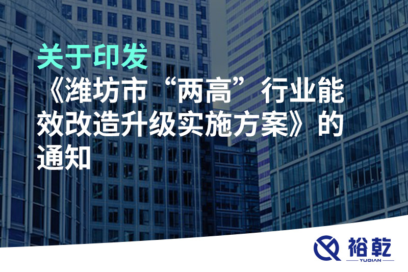 關(guān)于印發(fā)《濰坊市“兩高”行業(yè)能效改造升級實(shí)施方案》的通知